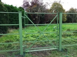 light green estate gate