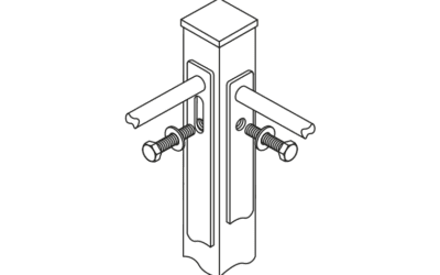 60mm Square Corner Post for 2m Panels