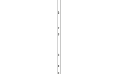 Panel Loose adjustable Upright to allow panels to be shortened