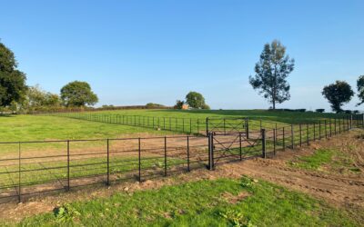 900m of Estate Fencing installed in South Wales.