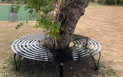 Bespoke Steel Tree Seat: Designed Around Nature